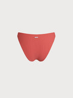 Doğal Mercan Kırmızı Bel Bikini Altı - Şık ve Rahat