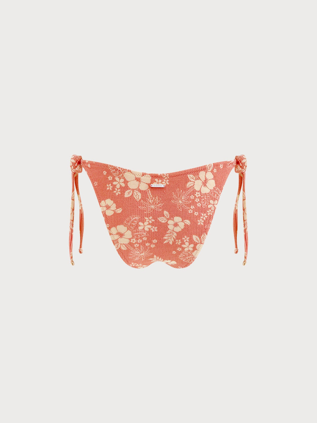 Turuncu Doku Detaylı Şık Bağcıklı Bikini Altı