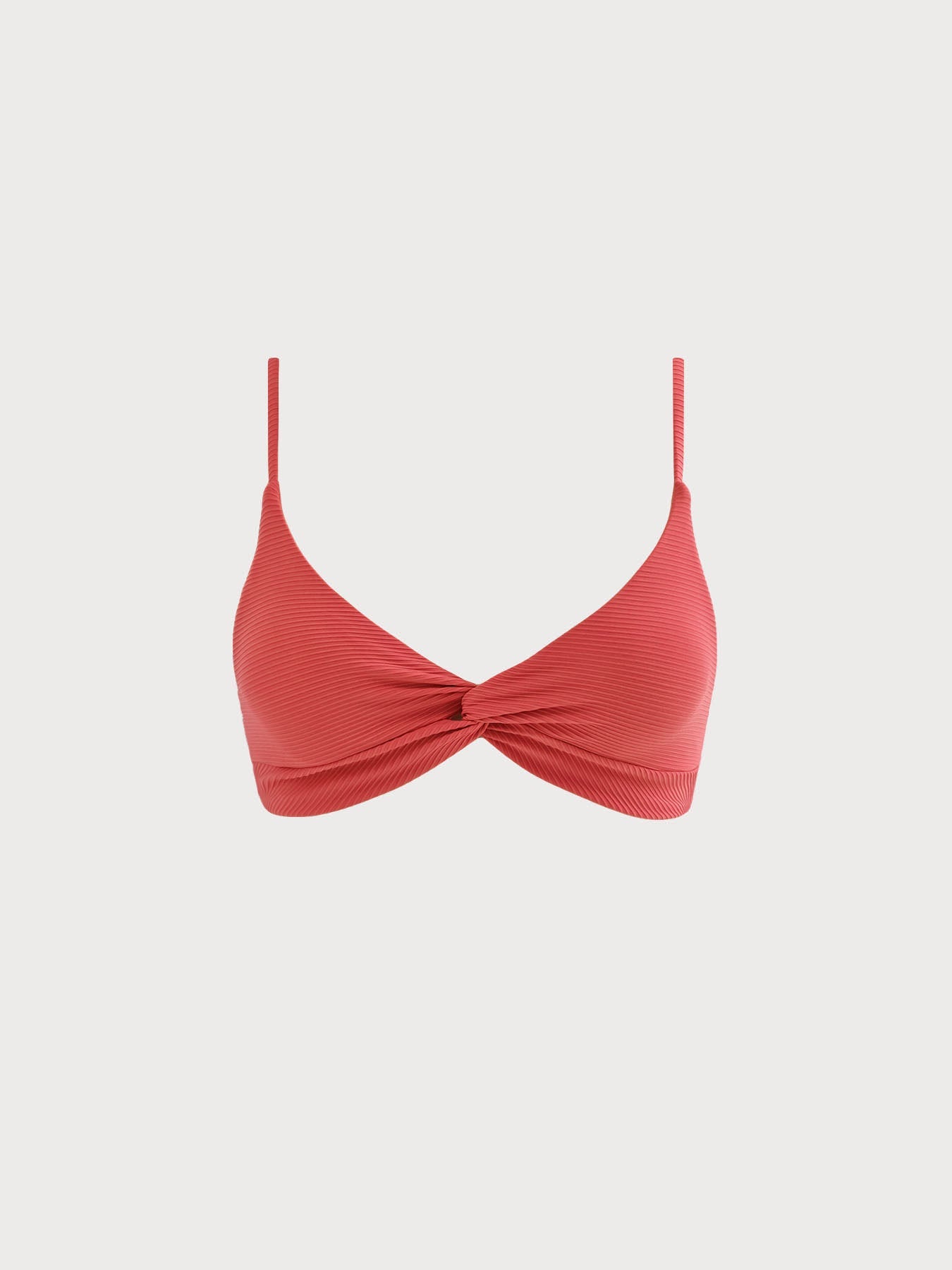 Mercan Kırmızı Dönüşümlü Sırt Açık Bikini Üstü - Şık ve Rahat