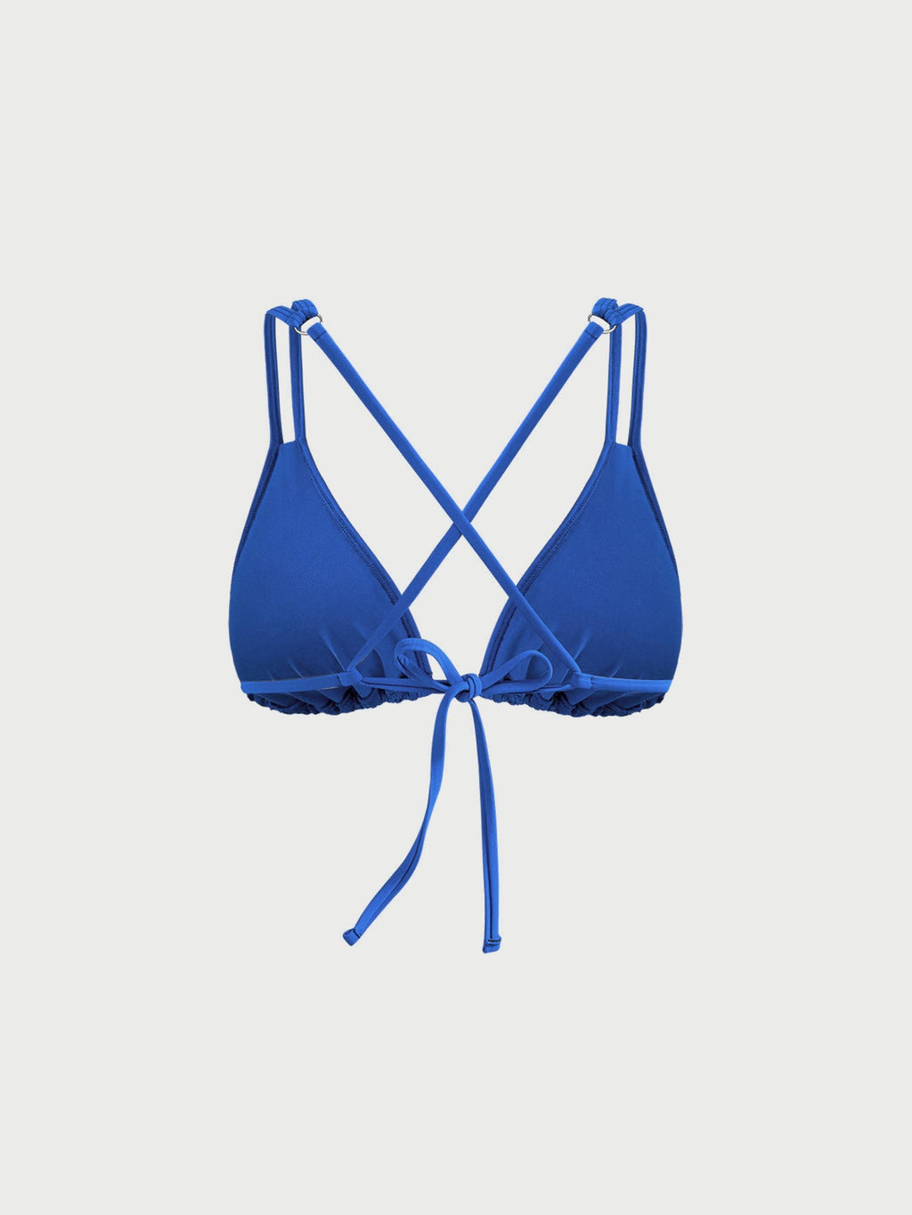 Şık Mavi Jakarlı Bikini Üstü - Yaz Modası