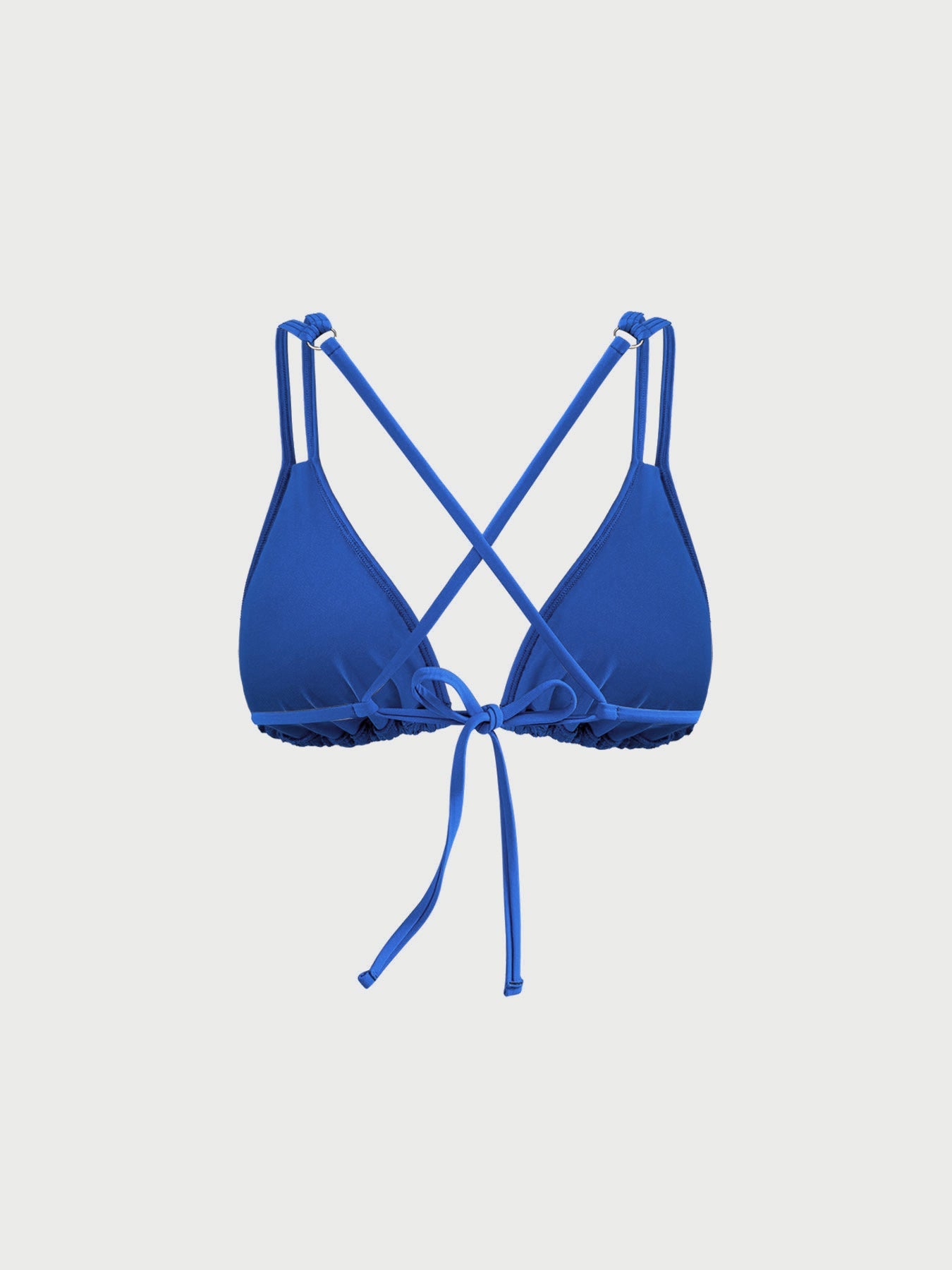 Şık Mavi Jakarlı Bikini Üstü - Yaz Modası
