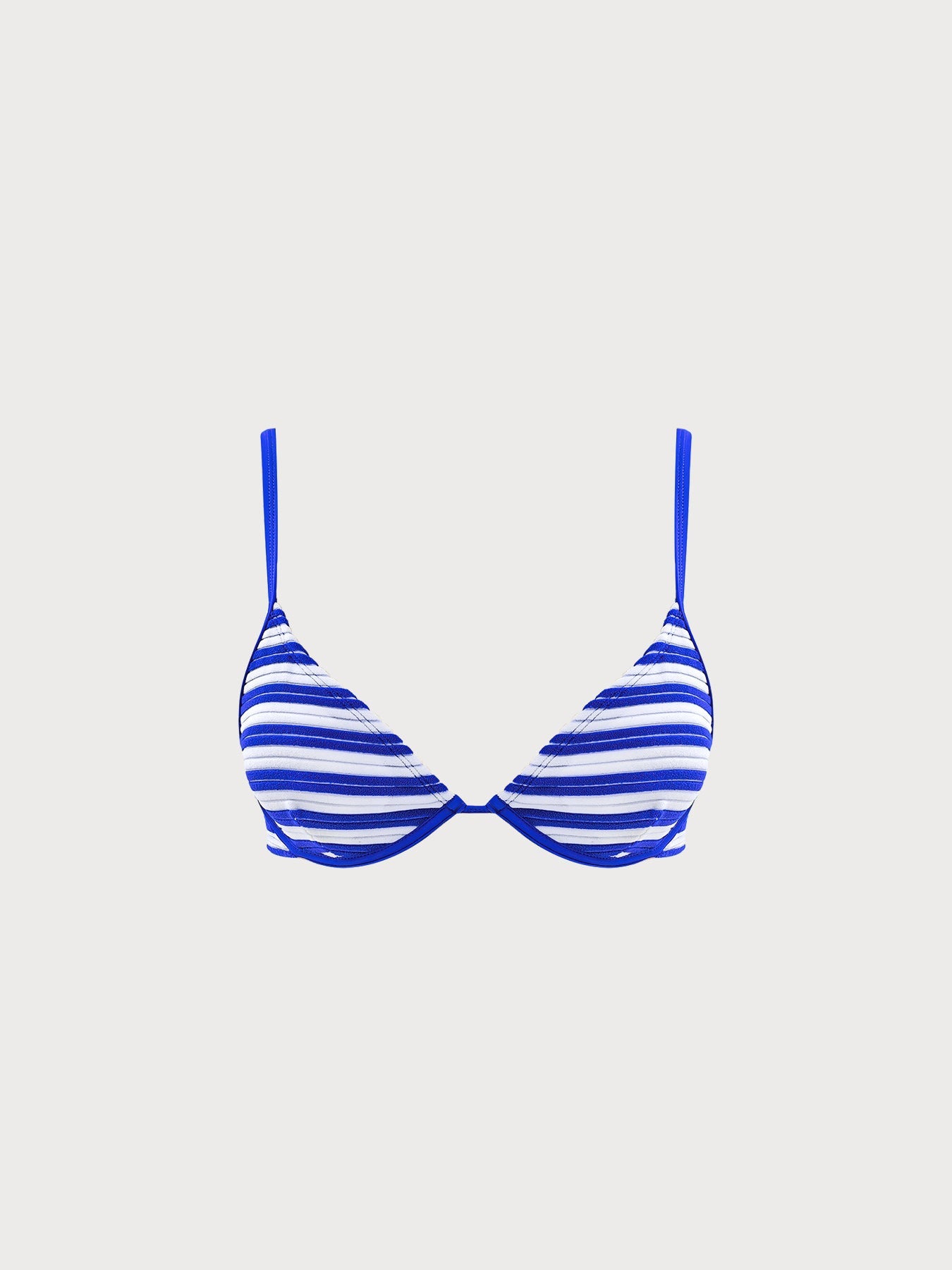 Şık Mavi Peluş Bikini Üstü - Konforlu ve Trendy Tasarım