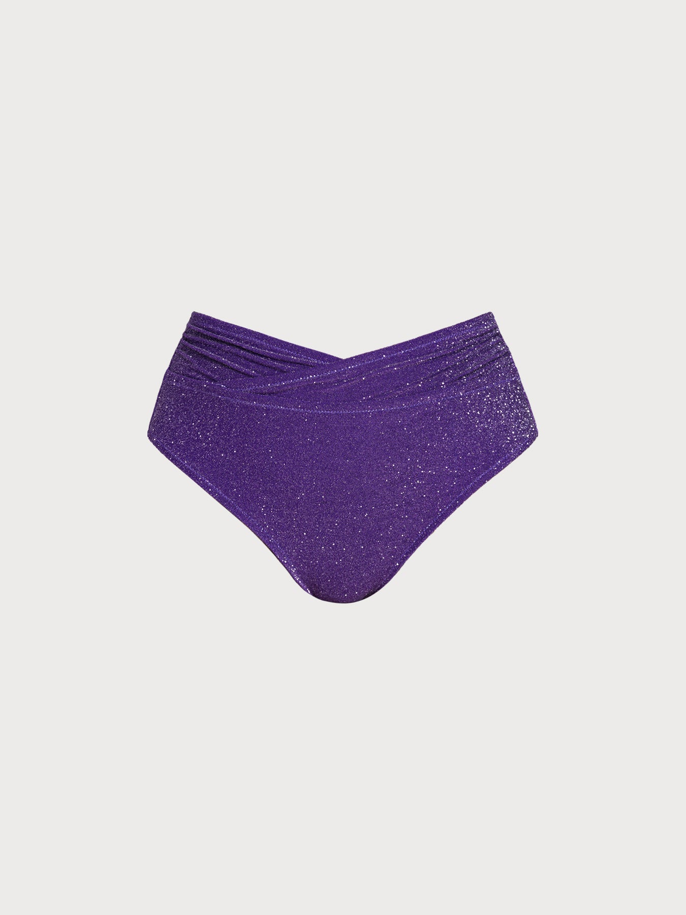 Mor Lurex V Kesim Büyük Beden Bikini Altı - Şık ve Rahat
