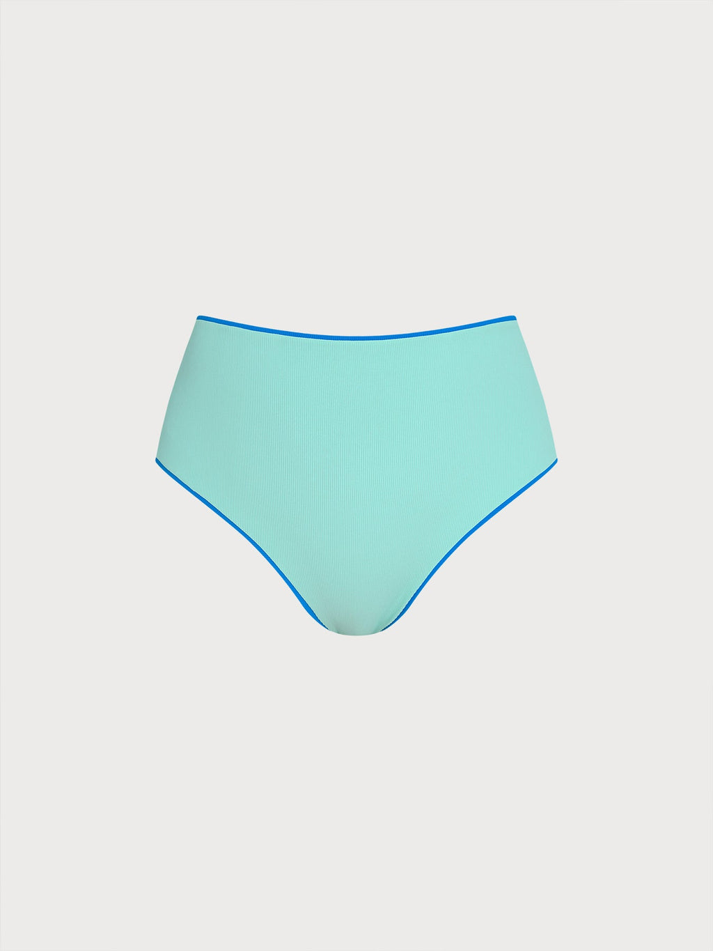 Yüksek Bel Mavi Ters Çevirilebilir Büyük Beden Bikini Altı