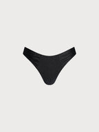 Şık Siyah Plise Bikini Altı - Yaz Modası için İdeal