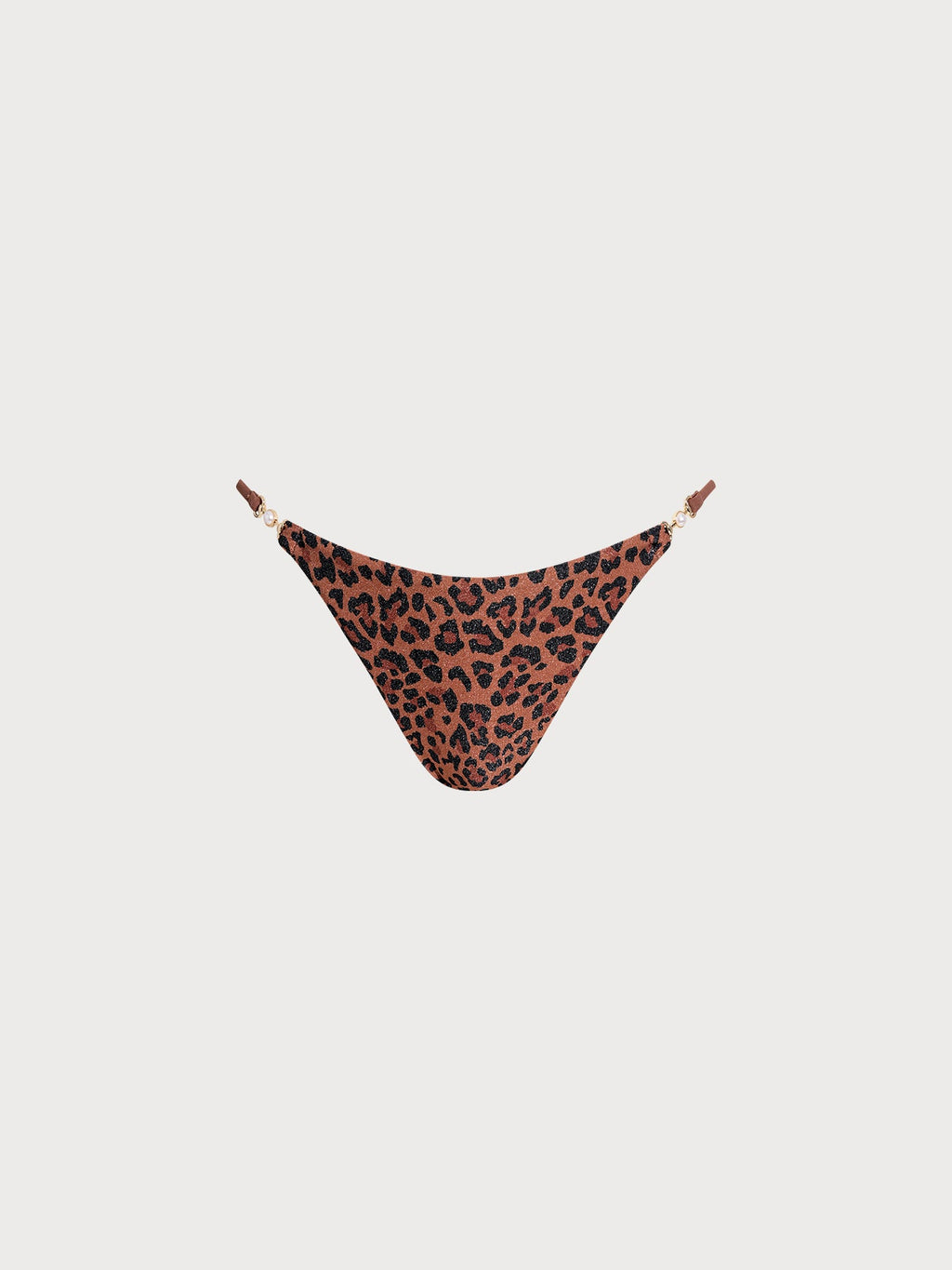 Premium Leopar Desenli İnci Detaylı Bikini Altı