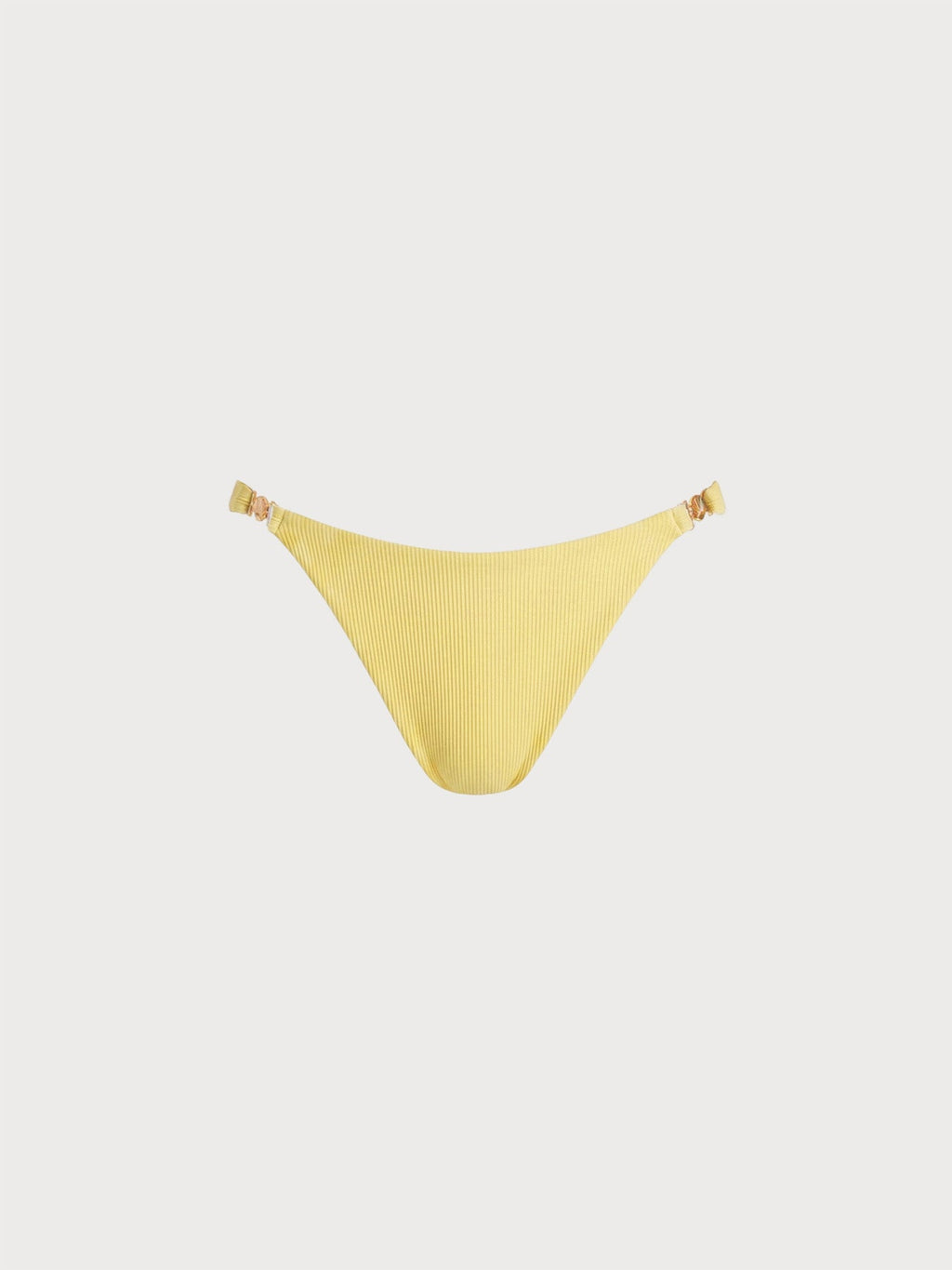Şık Sarı Altın Detaylı Bikini Altı - Yaz Modası