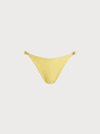 Şık Sarı Altın Detaylı Bikini Altı - Yaz Modası
