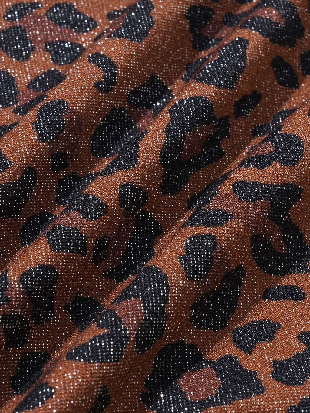 Premium Leopar Desenli İnci Detaylı Bikini Altı