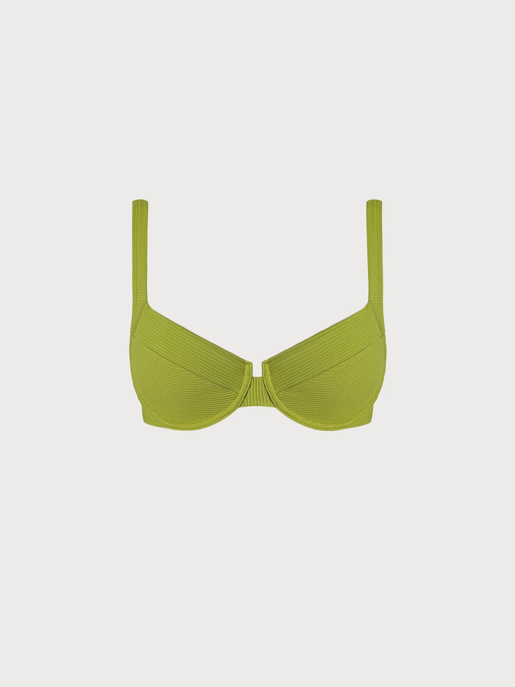 Premium Açık Yeşil Tel Destekli Bikini Üstü - Şıklık ve Konfor