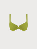 Premium Açık Yeşil Tel Destekli Bikini Üstü - Şıklık ve Konfor