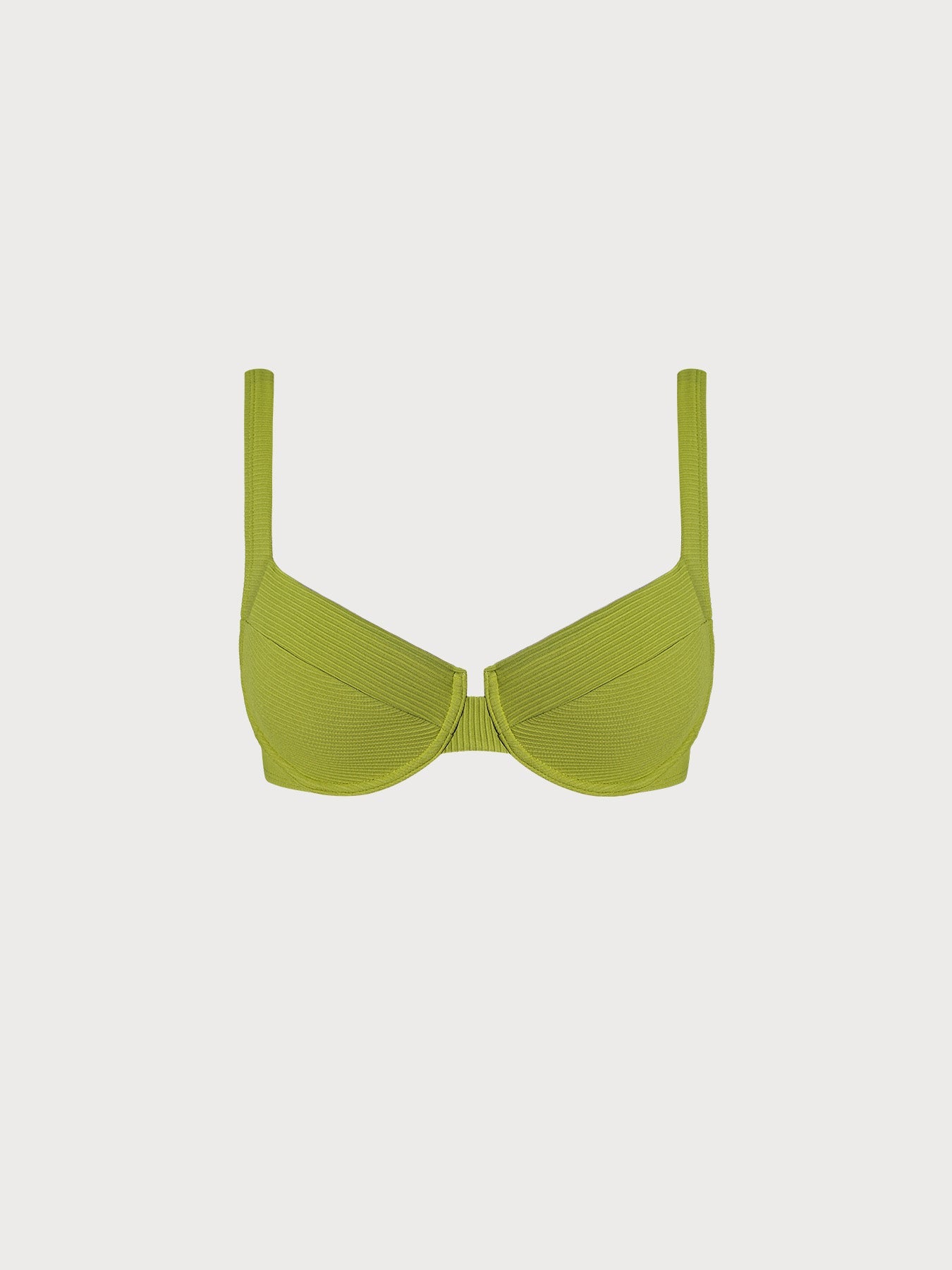 Premium Açık Yeşil Tel Destekli Bikini Üstü - Şıklık ve Konfor