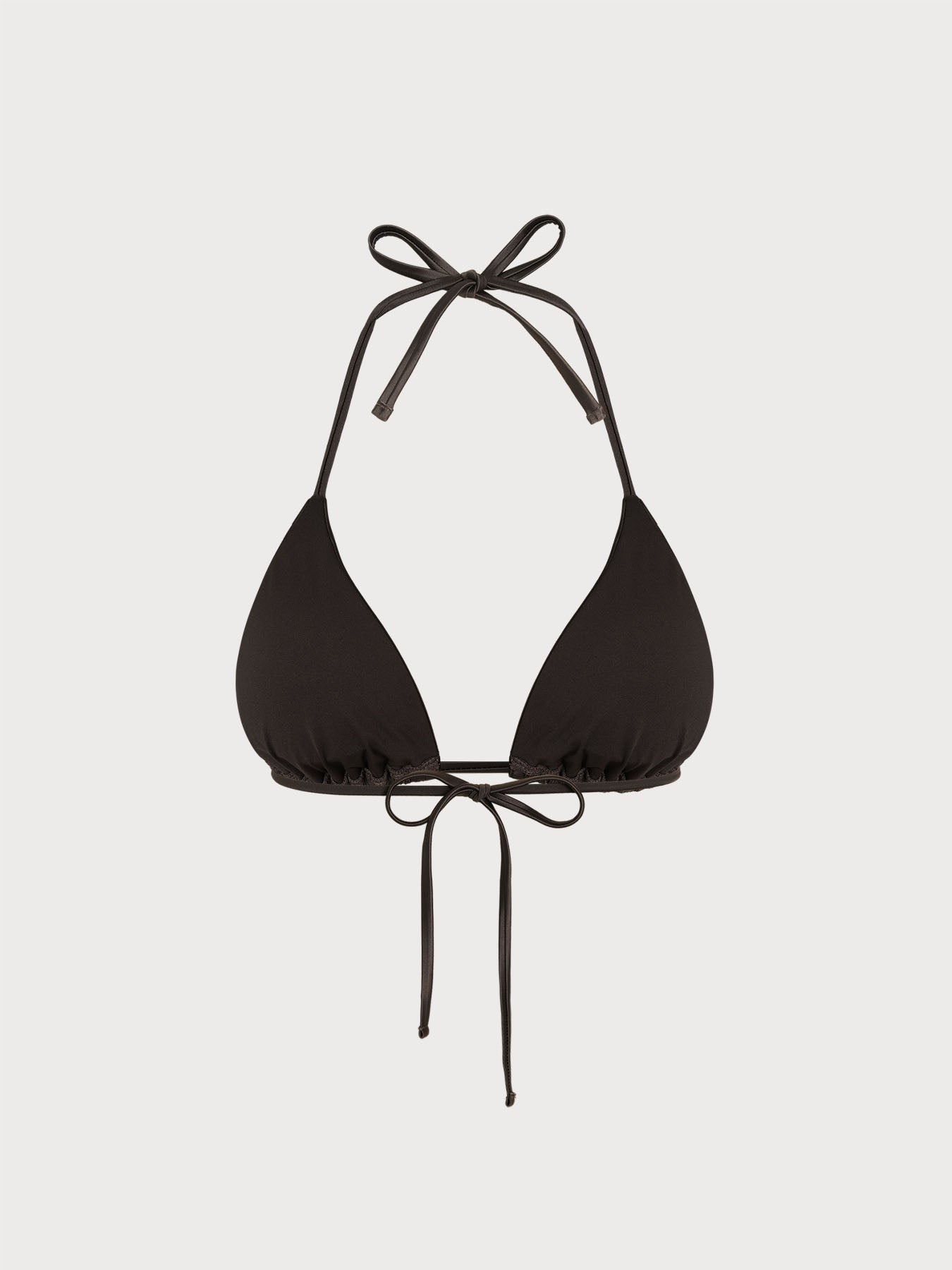 Şık Koyu Kahverengi Halter Bikini Üstü - Rahat ve Zarif