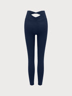 Premium Lacivert Kesik Legging - 24 İnç Konfor ve Şıklık