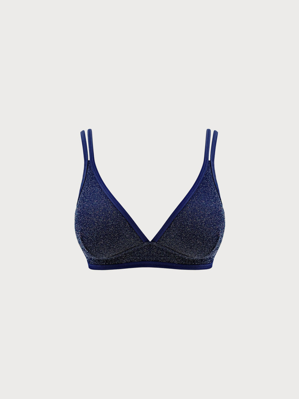 Mavi Lurex Büyük Beden Bikini Üstü - Şık ve Rahat Seçim