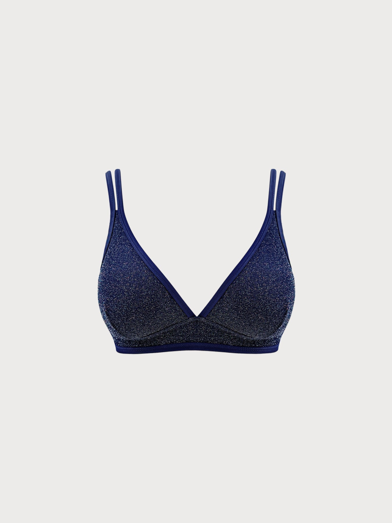 Mavi Lurex Büyük Beden Bikini Üstü - Şık ve Rahat Seçim