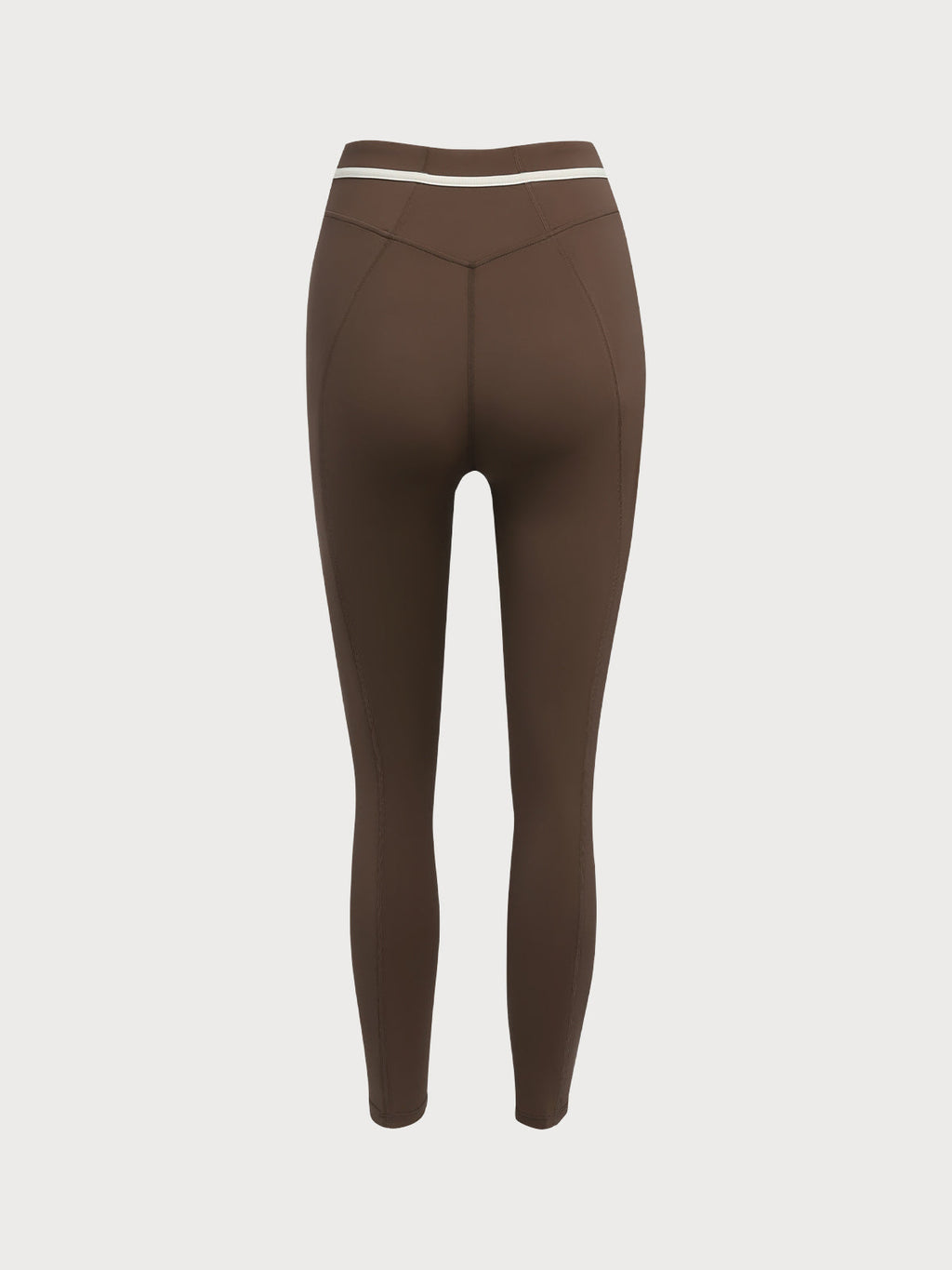 Kahve Renk Yüksek Bel Leggings - Rahat ve Şık