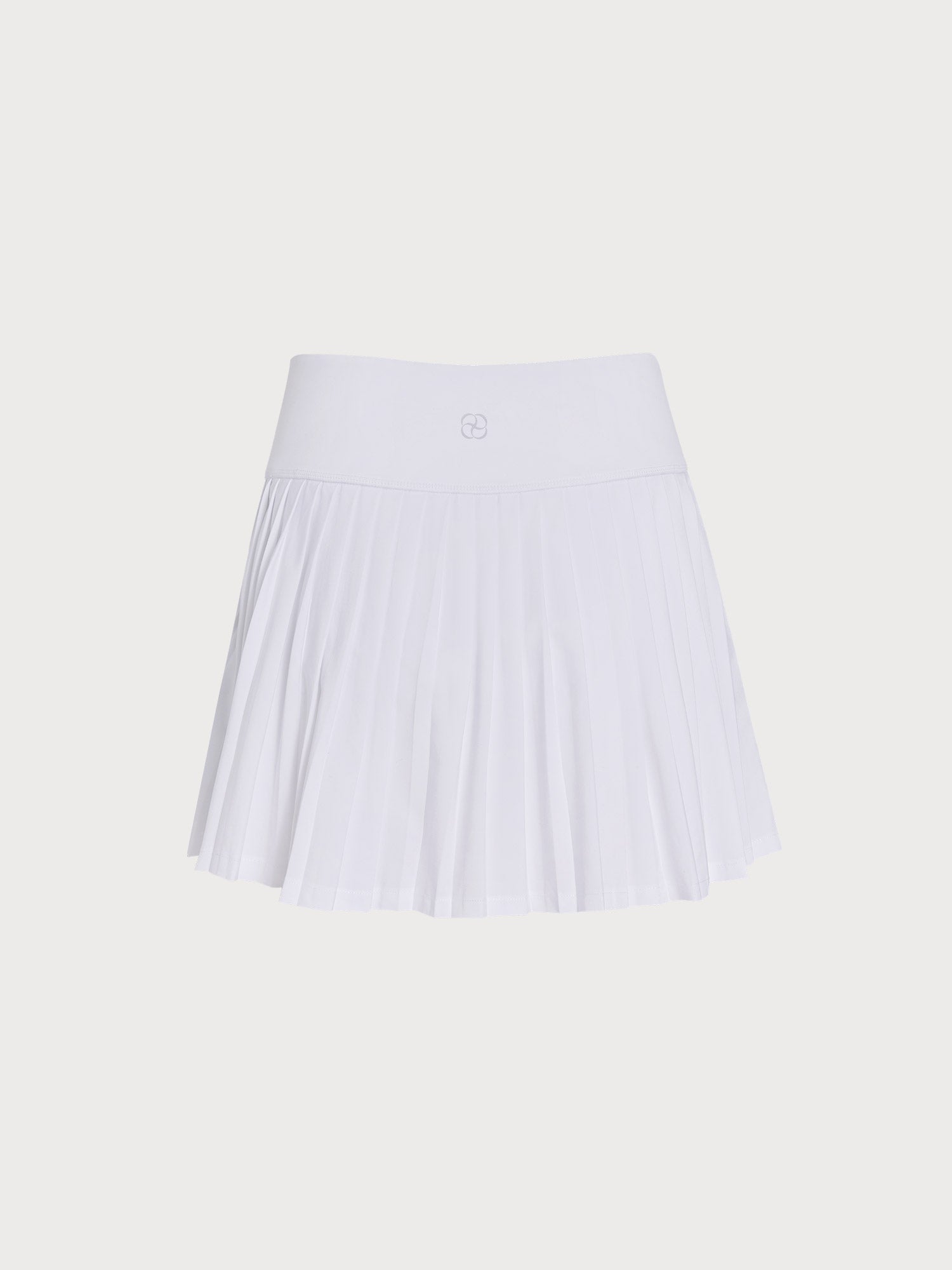 Şık Beyaz Çizgili Cepli Tenis Etek - Rahat ve Modern