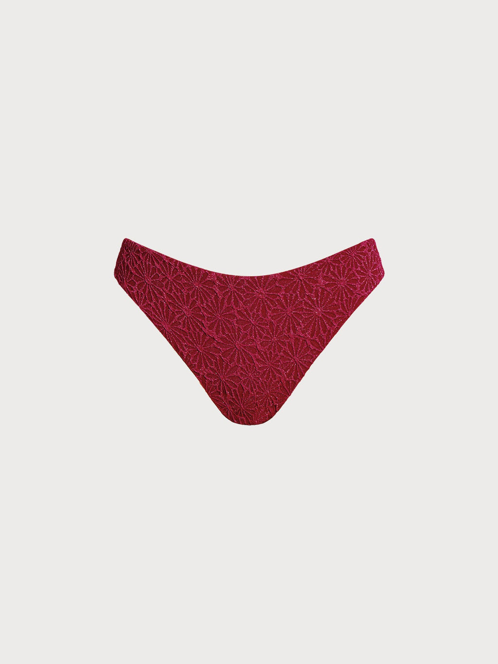 Şarap Kırmızısı Lurex Tankini Altı - Şık ve Rahat