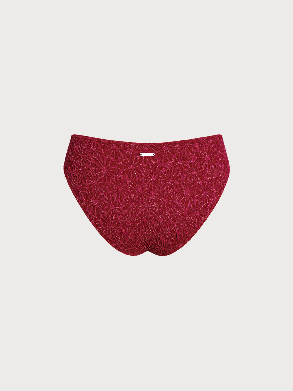 Şarap Kırmızısı Lurex Tankini Altı - Şık ve Rahat