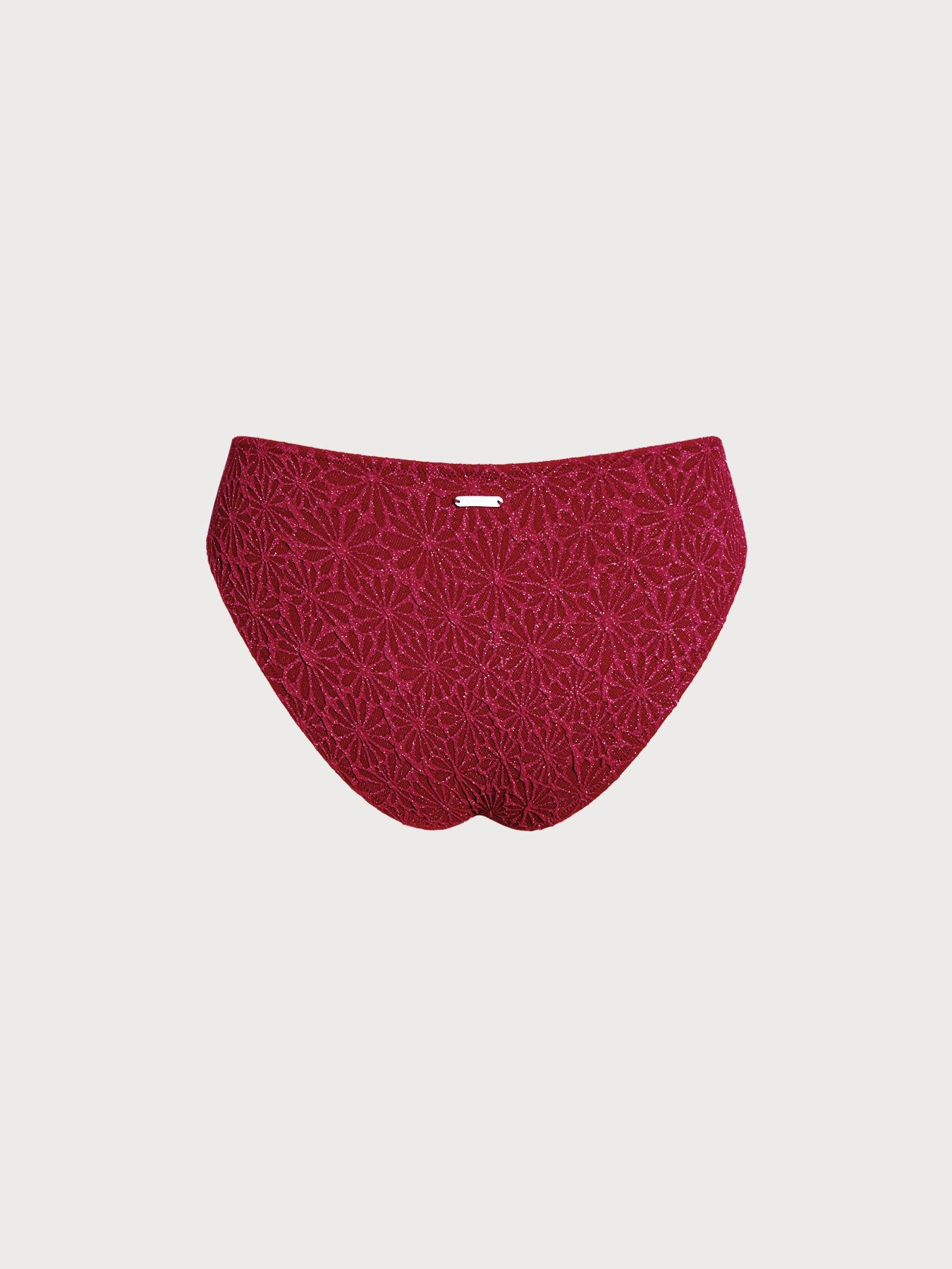 Şarap Kırmızısı Lurex Tankini Altı - Şık ve Rahat