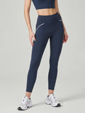 Yüksek Bel Lacivert Dikişli Tayt - Şık ve Rahat