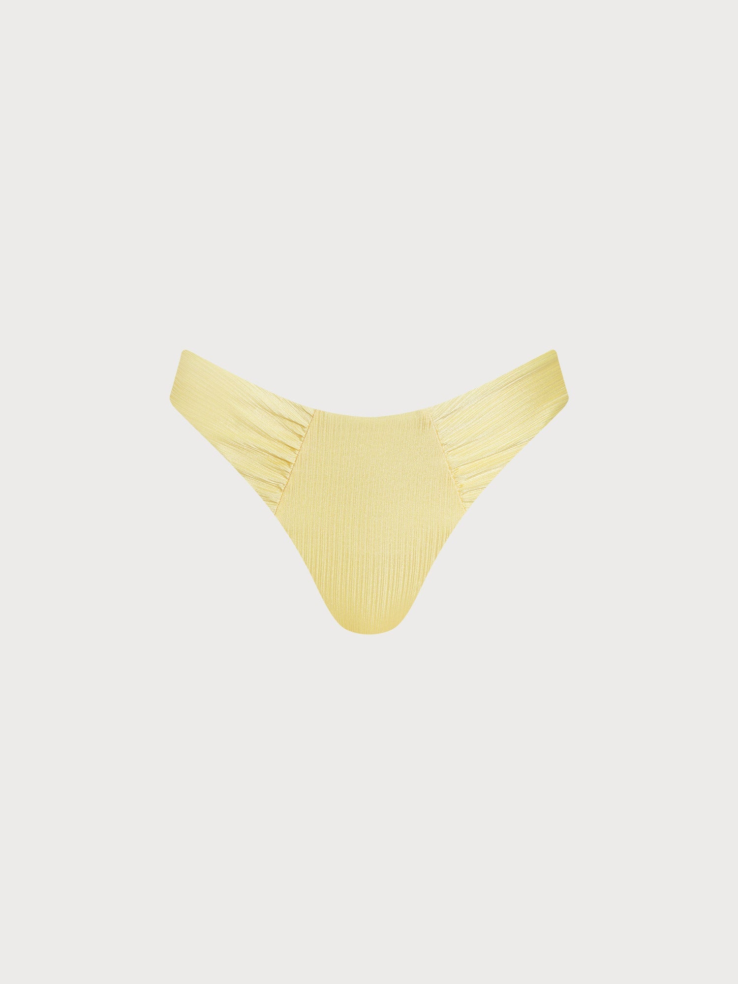 Şık Sarı Plise Bikini Altı - Yaz Modası İçin İdeal Seçim