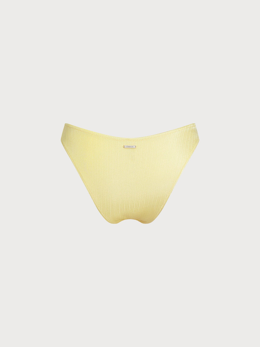 Şık Sarı Plise Bikini Altı - Yaz Modası İçin İdeal Seçim