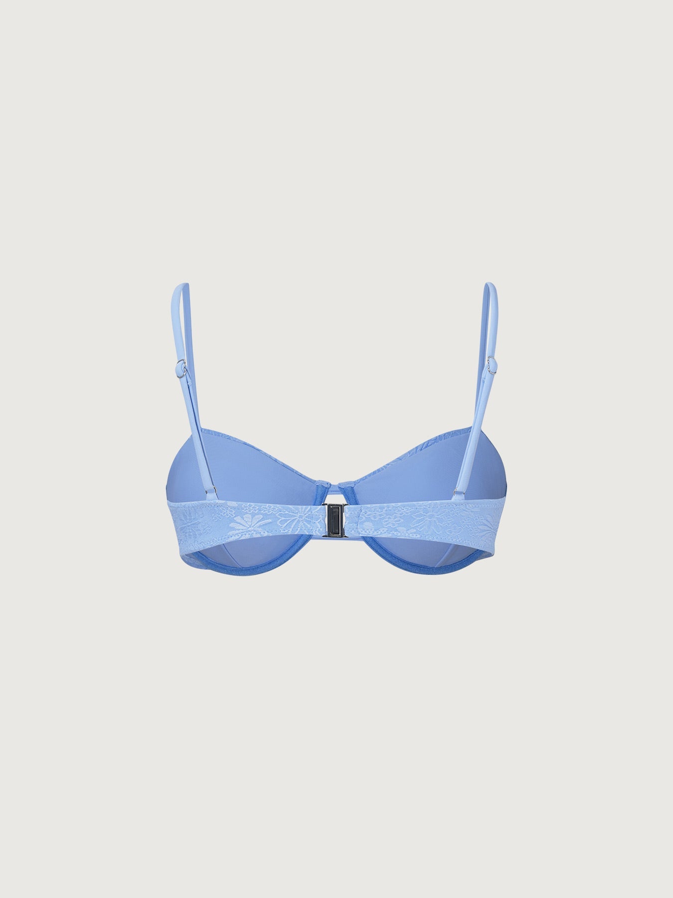 Dokulu Gökyüzü Mavisi Destekli Bikini Üstü