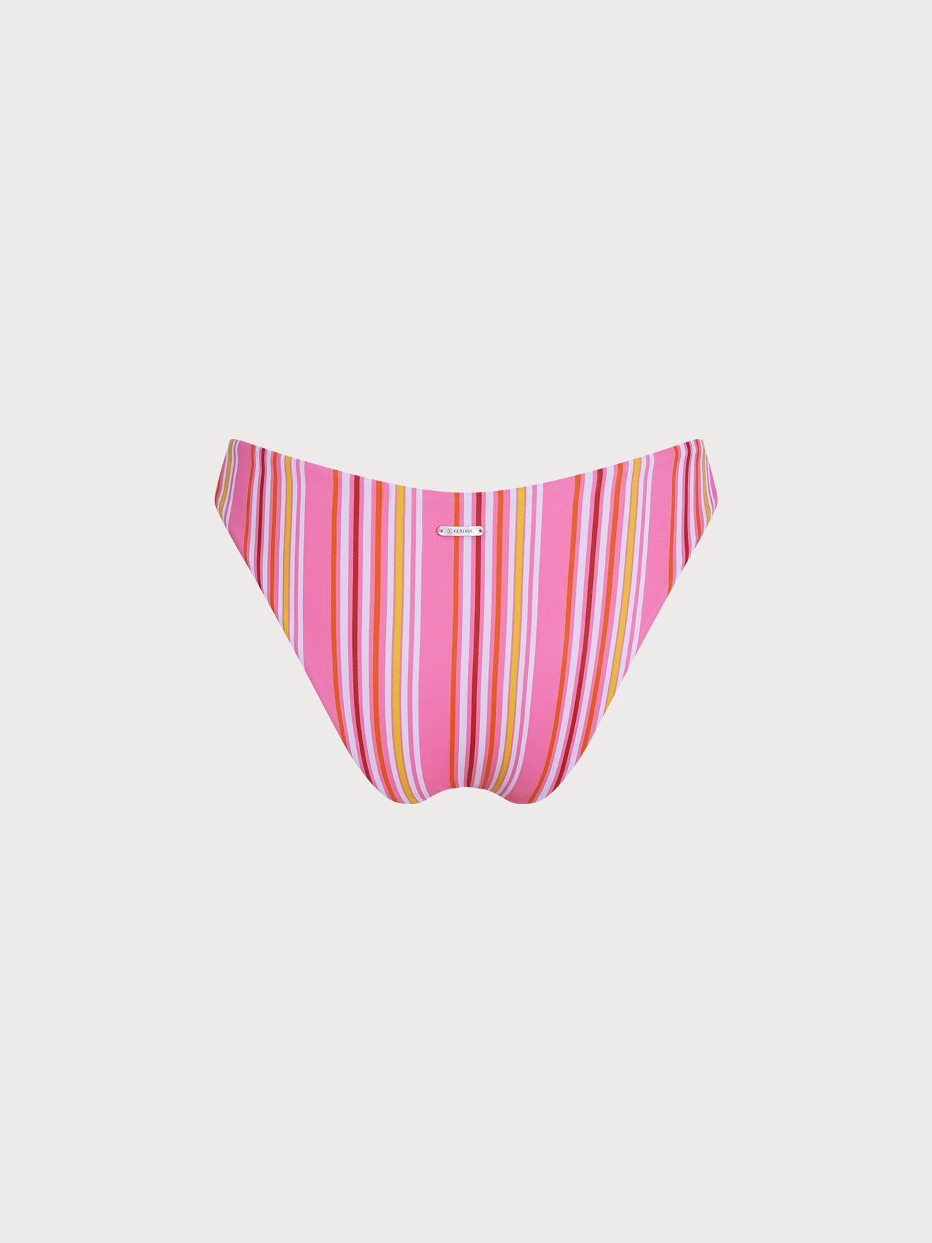Kadın Pembe Çizgili Yan Düğüm Bikini Altı - Şık ve Rahat