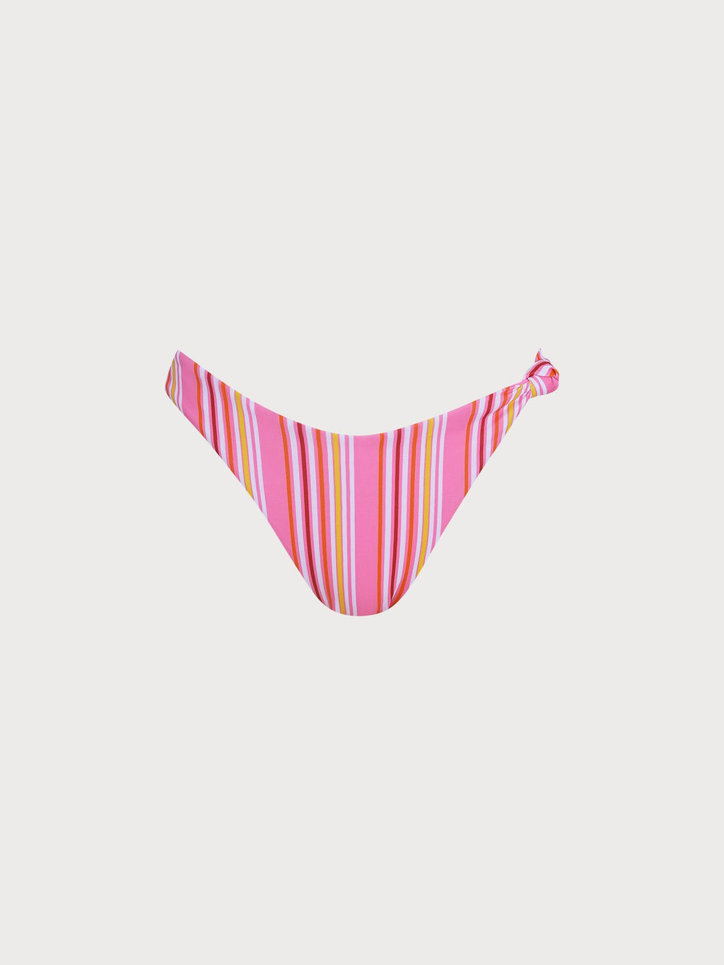 Kadın Pembe Çizgili Yan Düğüm Bikini Altı - Şık ve Rahat