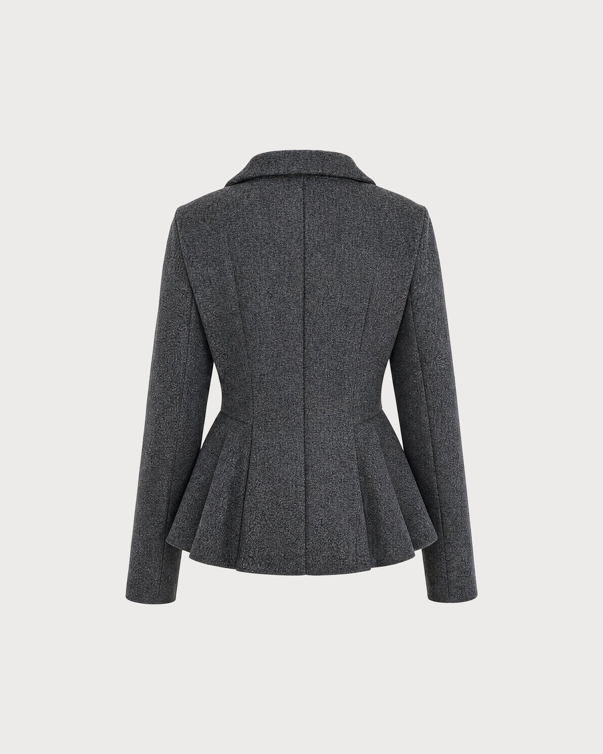 Gri Çift Düğmeli Blazer