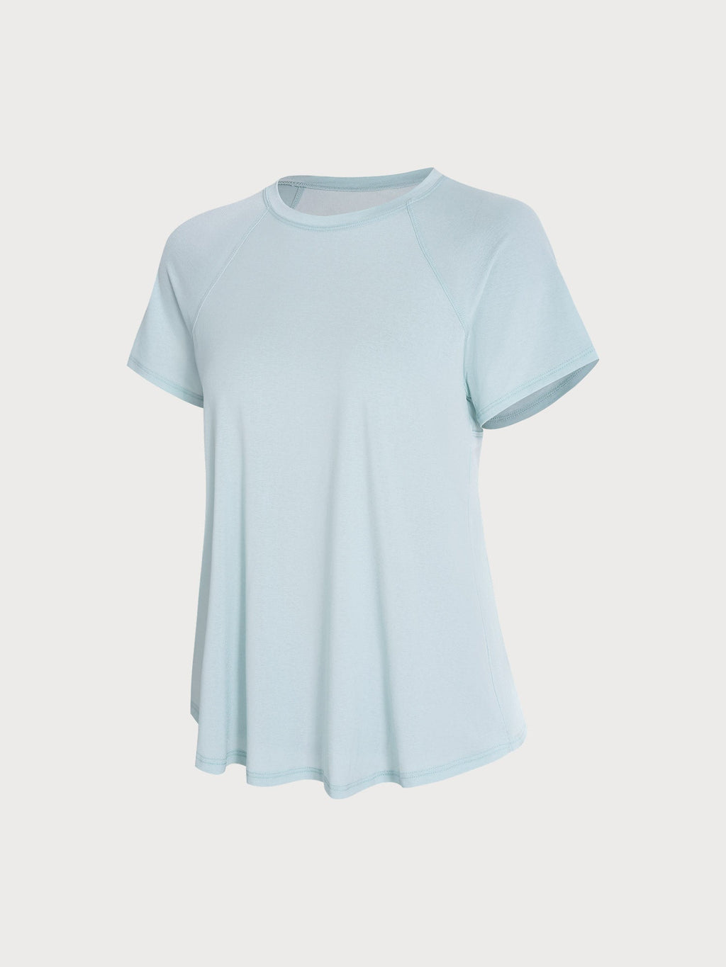 Premium Açık Mavi File Raglan Kol Tişört