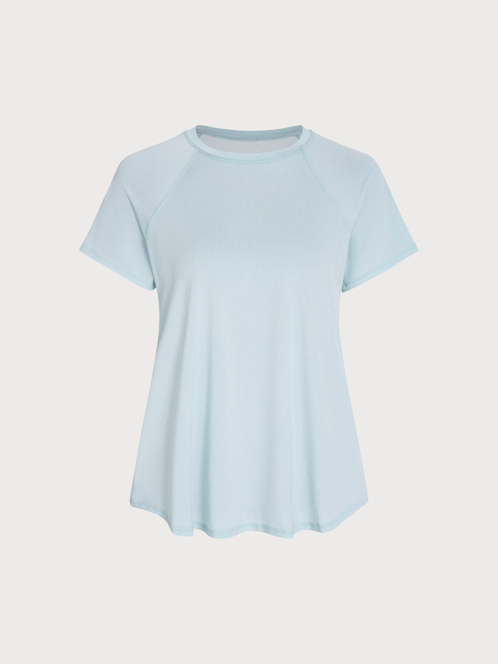 Premium Açık Mavi File Raglan Kol Tişört