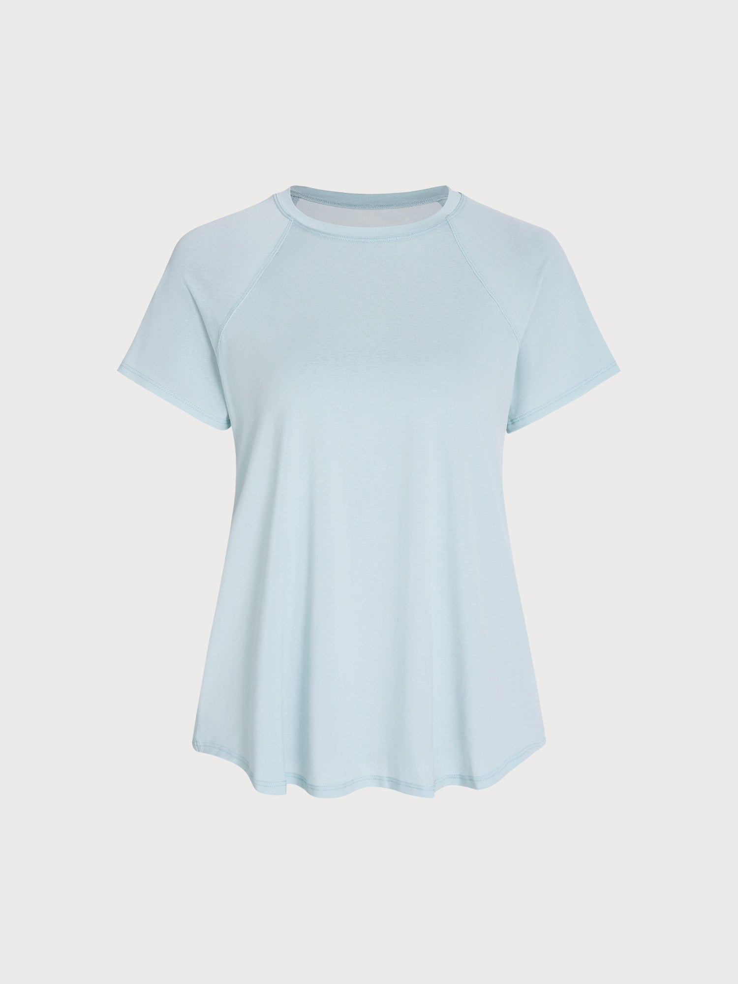 Premium Açık Mavi File Raglan Kol Tişört
