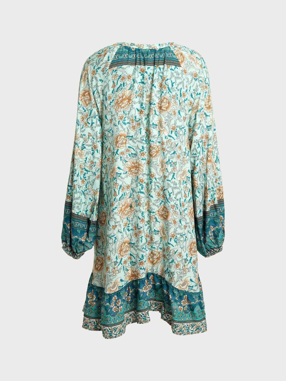 Çiçekli Raglan Kol Plaj Elbisesi - Şık ve Rahat Yaz Modası