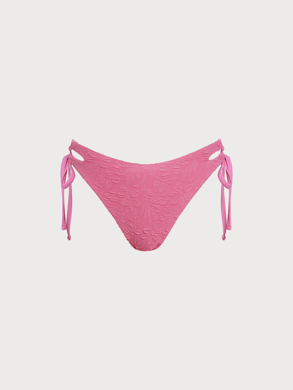 Premium Pembe Çiçekli Jakarlı Bikini Altı - Şıklık ve Konfor