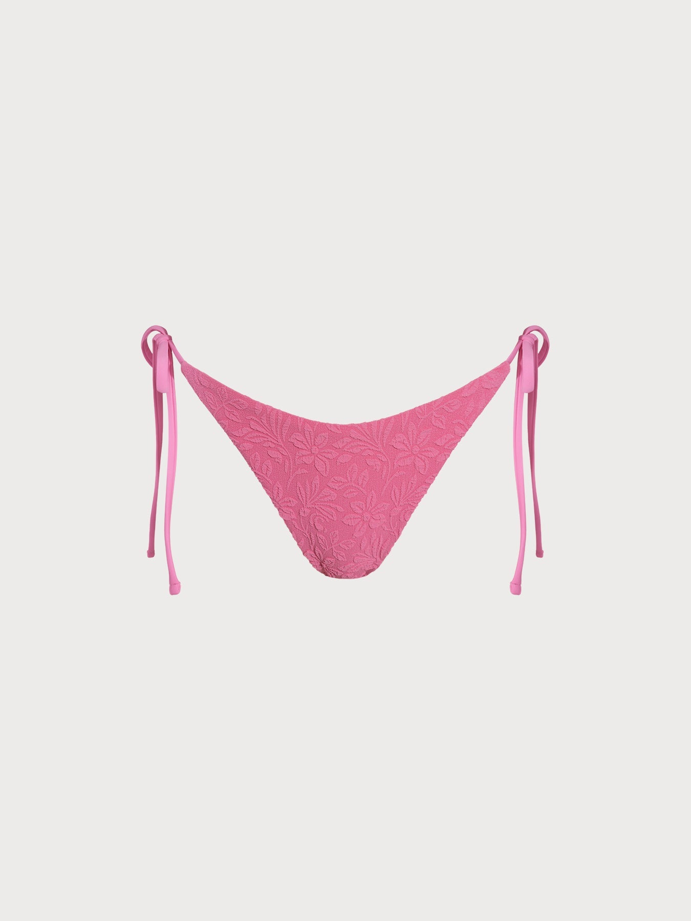 Premium Pembe Çiçekli Jakarlı Bikini Altı - Şıklığın Adresi