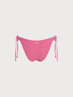 Premium Pembe Çiçekli Jakarlı Bikini Altı - Şıklığın Adresi
