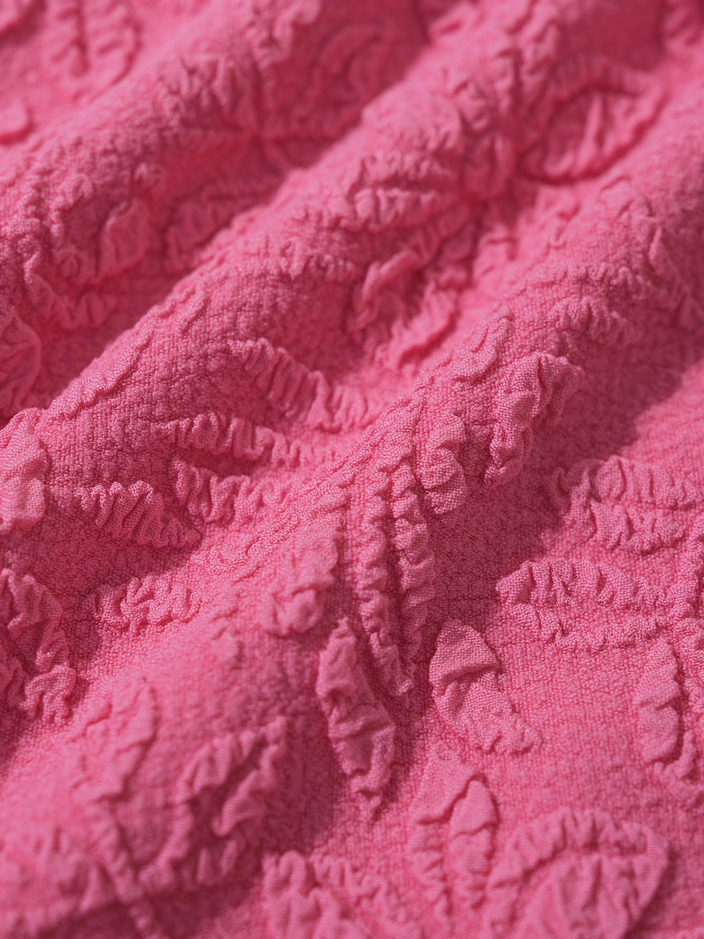 Jakarlı Pembe Çiçek Bikini Üstü - Şık ve Rahat Tasarım